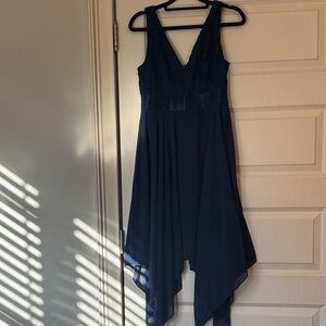 Brand New Never Worn Ever Pretty Deep Blue Asymmetrical Dress